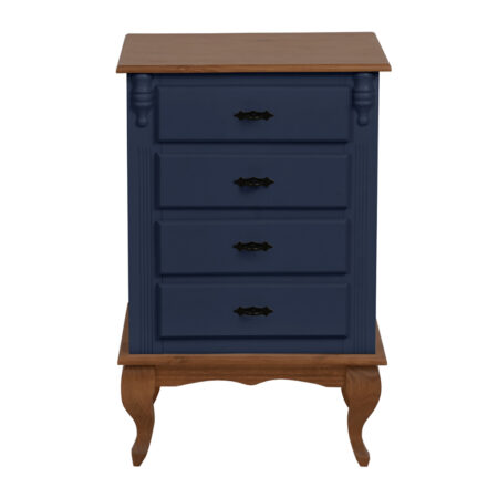 Mesa de Cabeceira Palermo 4 Gavetas Incantare Móveis